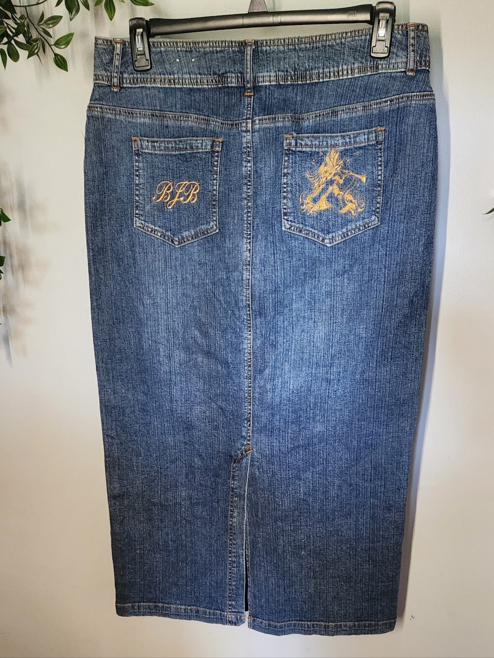 St. John's Bay Stretch Denim Angel Skirt - Size 14